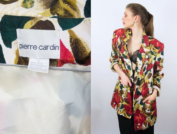 Vintage PIERRE CARDIN blazer | Silk Blazer Silk Ja