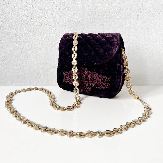 Chanel Vintage Velvet Mini Flap Bag - Green Crossbody Bags