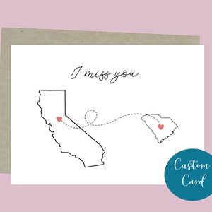 I Miss You Card