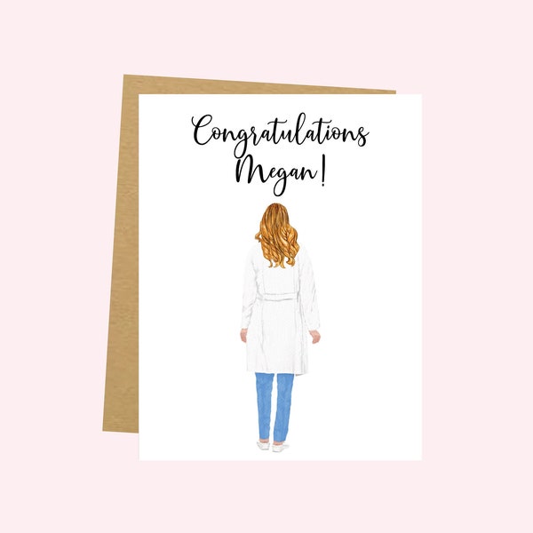 Doctor Graduation Card - Personalized