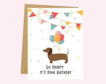 Dachshund Birthday Card