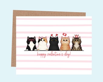 Cat Valentine's Day Card