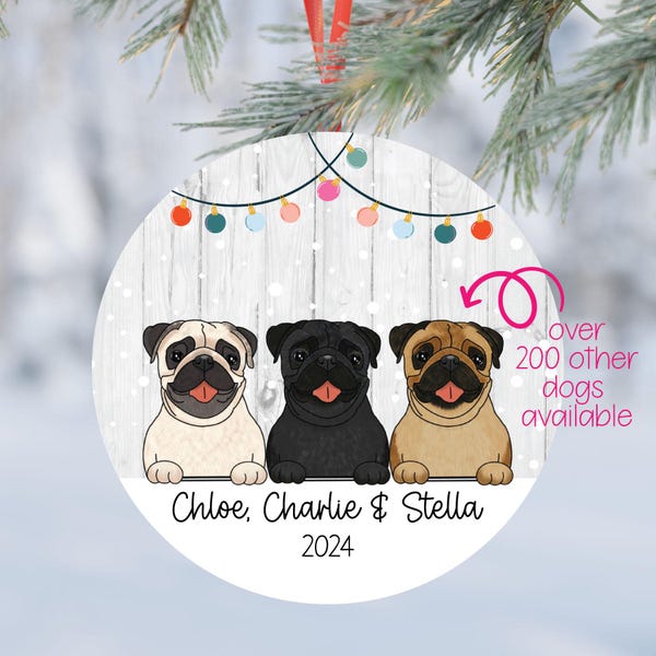 Pug Ornament