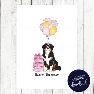 Printable - Berner Geburtstagskarte