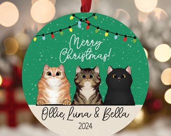 Cat Christmas Ornament
