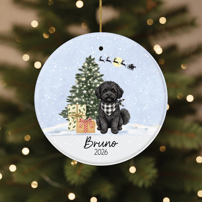 Grey Maltipoo Ornament - Etsy