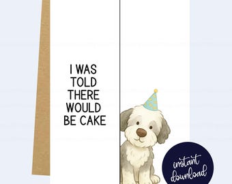 Carte d'anniversaire drôle Shepadoodle - imprimable en téléchargement numérique