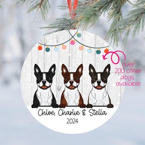 Boston Terrier Ornament