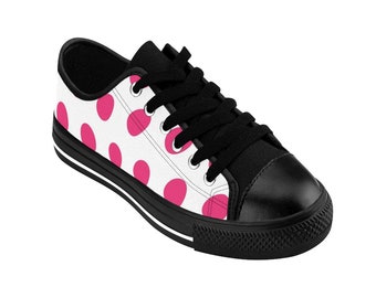 Cupcake Polka Dot Pattern Print Men Women's High Top Shoes