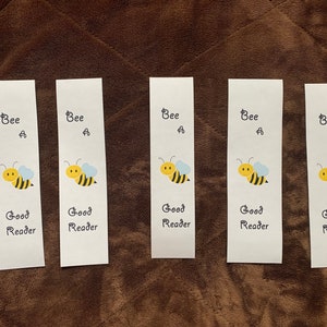 Printable PDF - Bee A Good Reader Bookmark, Instant Download, Read Across America, Reading Rocks, Bookmarks, DIY Bee themed, what will it be