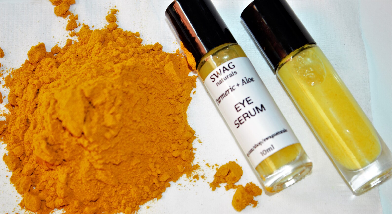 Organic Turmeric Eye Serum Under Eye Rollon Eye Care Dark Etsy UK