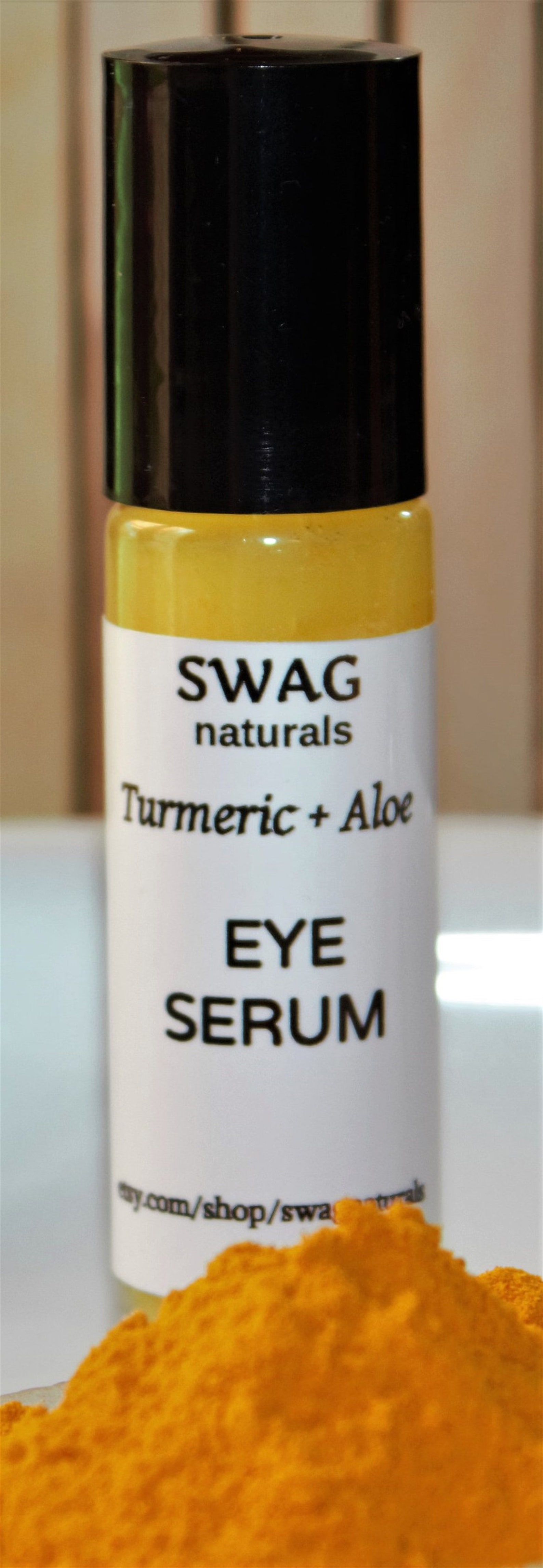 Organic Turmeric Eye Serum Under Eye Rollon Eye Care Dark Etsy UK
