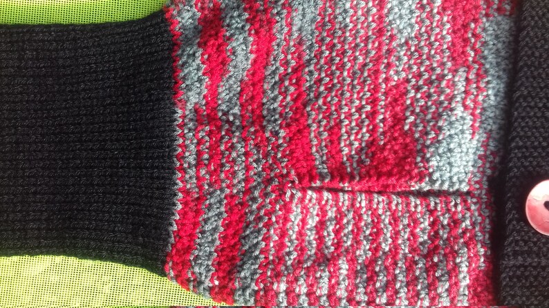 Hand knitted Aran dog jumper 3076cms