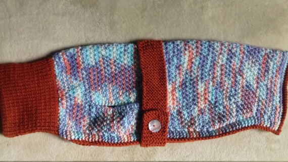 Hand knitted Aran dog jumper 3076cms