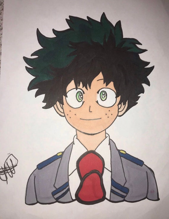 Deku Drawing Etsy