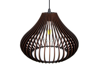 Lampe de plafond de conception, lampe en bois, lumière de pendentif, lampe décorative, lampe suspendue, lampe moderne