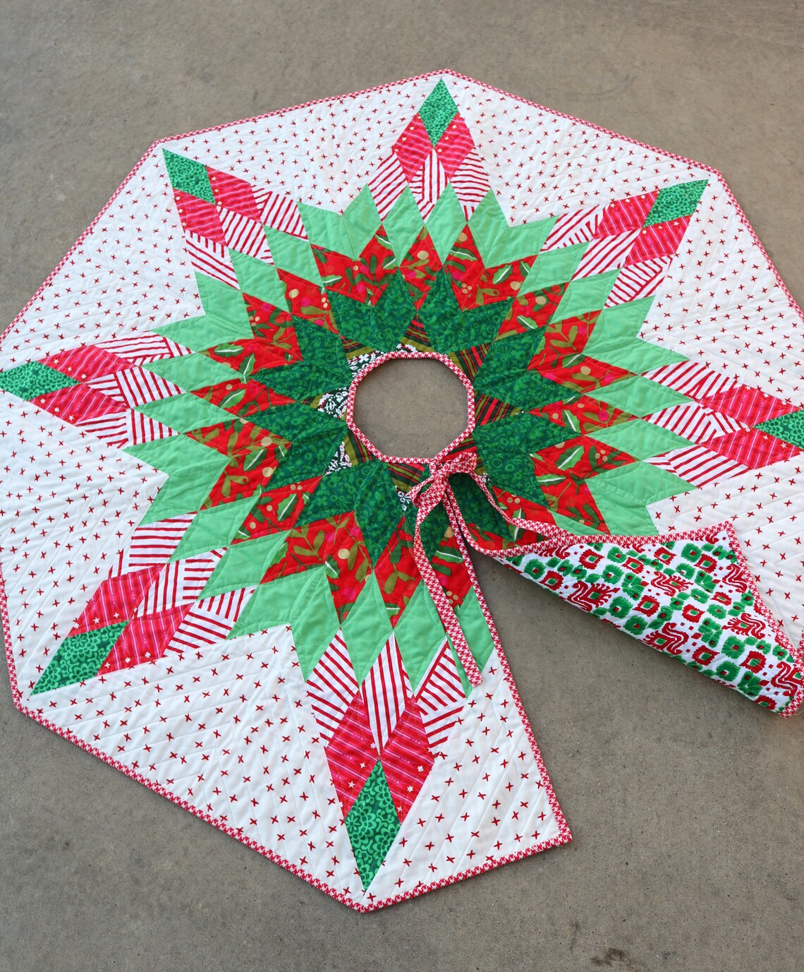 Lone Star Christmas Tree Skirt Pattern Etsy
