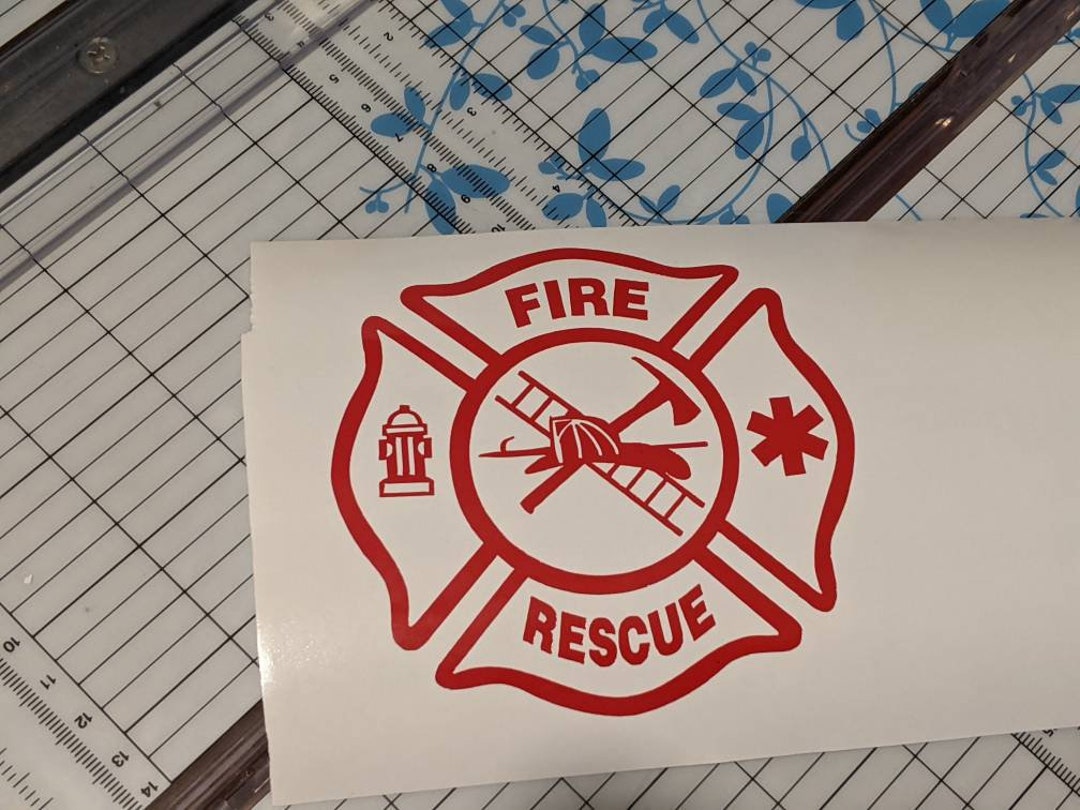 Firefighter Ric Sticker Firefighter Decal Sticker - Etsy