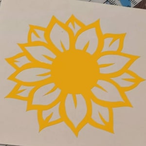 Sunflower decal sticker
