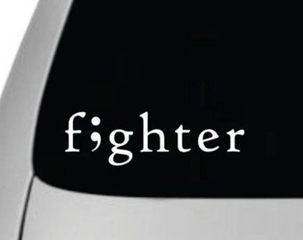 Semicolon fighter decal