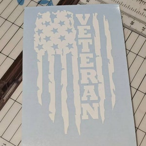 Veteran flag Semper  u.s. Marines decal / sticker military decal