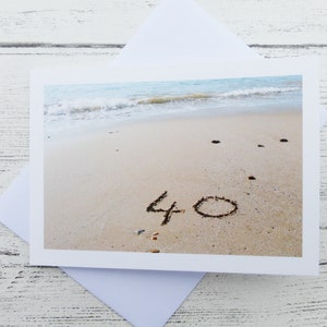 40 in sandfarbene Blanko Grußkarten