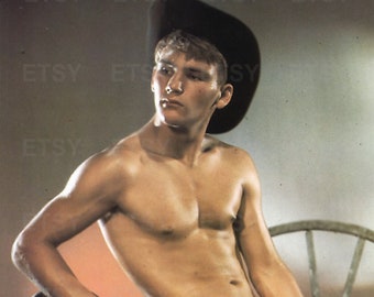 Nude Cowboy Photo - Etsy