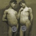 Antique Adult nude young guys love Vitage photo 1900s Male Nude Photograph Print Naked Man Gay Interest penis 0045