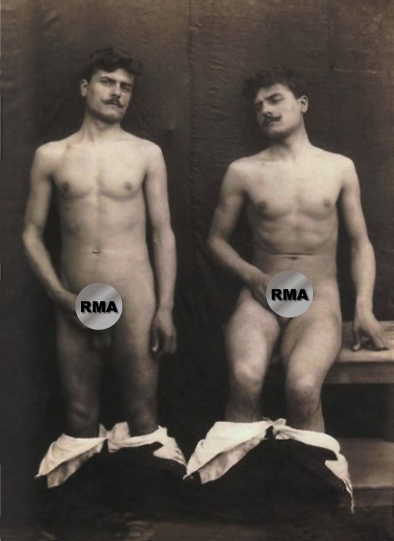 570px x 783px - Vintage Old Photo gay erotic 1900s Male Nude Photography Portrait  Photograph Print Naked Man Gay Interest Full Frontal Nudity penis 06