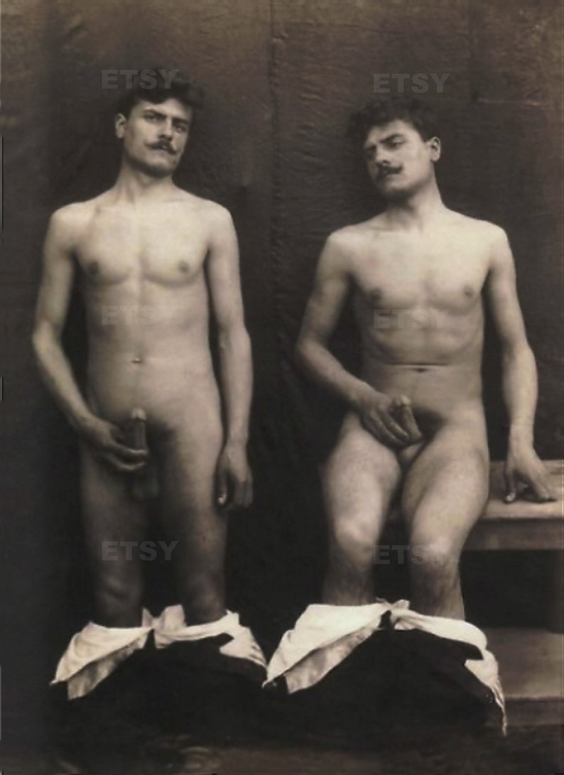 Vintage Old Photo Gay Erotic 1900s Male Nude Photography