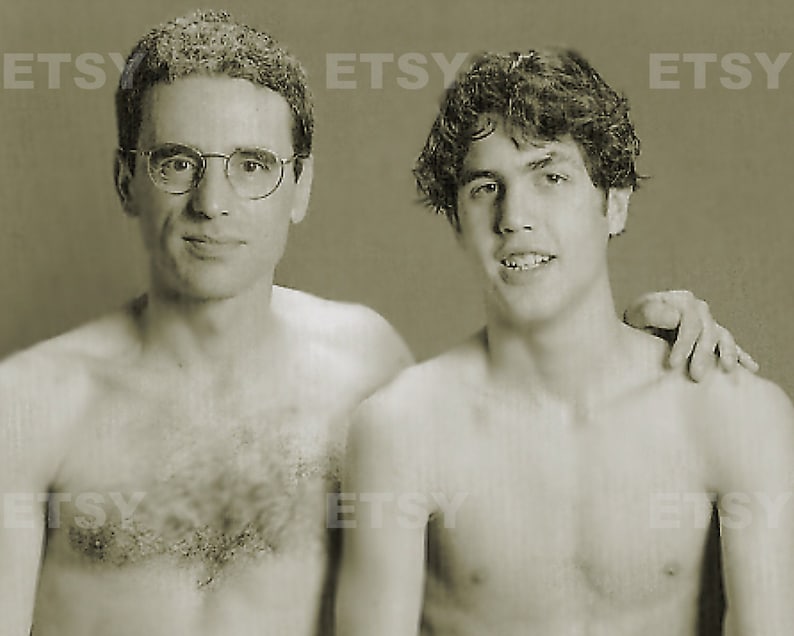 Couple Male Nude Adult Photo 1970s Vintage Art Print Handsome Etsy UK