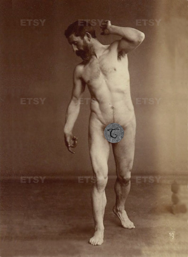 Vintage naked male