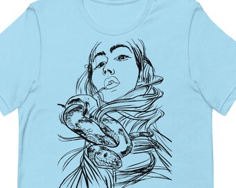 Black Snake, Pet Python, Unisex T-Shirt
