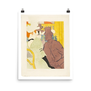 Henri de Toulouse-Lautrec: The Englishman at the Moulin Rouge. Print Art Poster