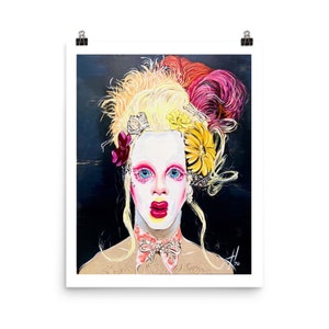 Drag Makeup Art print, Gay Fine Art, Drag queen Art, Dress in Drag