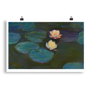 Claude Monet, Nympheas, Art Poster Print, Famous artist, Monet, Lotus flowers