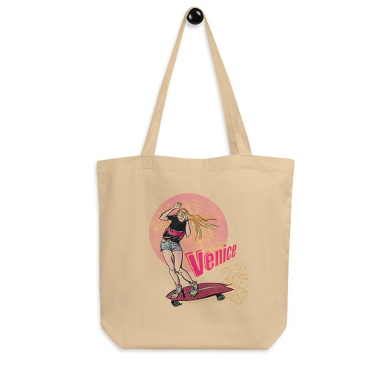 Venice Beach Tote, Skater Girl, Venice Beach graphic, Tote Bag, Vintage  Aesthetic, Graphic Tote Bag