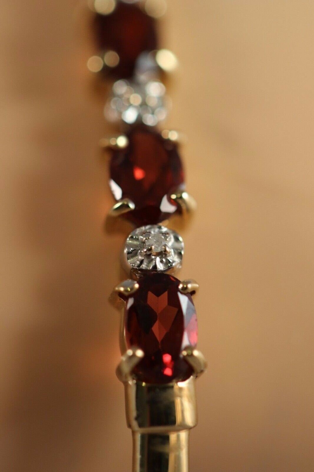 Designer Cid 10k Yellow Gold Diamond Art Deco Bangle Etsy