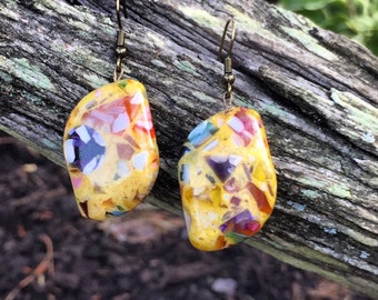 Mother of pearl dangle earrings