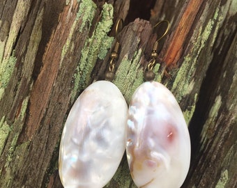 Mother of pearl dangle earrings