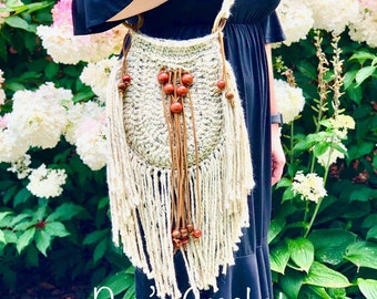 Desert Willow Bag Pattern ***PDF pattern only, not a finished product***, Crochet Bag pattern, Crochet Purse, Boho Bag