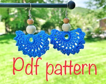 Lacy Boho Earrings ***PDF Pattern only, NOT a finished product***