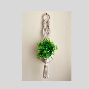 Macrochet 4" Planter, **PDF pattern only, NOT a finished product**, crochet planter pattern, faux macrame, macrame planter