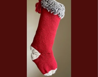 Knitting Machine 46 pin Christmas Stocking Pattern, PDF pattern only, NOT a finished product, addi king machine pattern