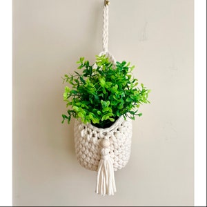 The Dewdrop Planter Pattern, *PDF file only, NOT a finished item*, crochet hanging planter, boho hanging planter, crochet planter