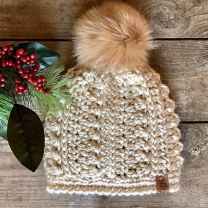 The Snowbank Beanie, **PDF digital pattern only, NOT a finished product**, easy crochet winter hat pattern, crochet toque