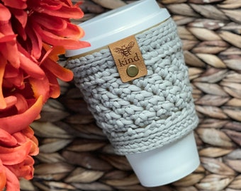 Kendall Cup Cozy, **PDF crochet pattern only, NOT a finished product**, coffee cozy, coffee sleeve, cup cozy, drink cozy