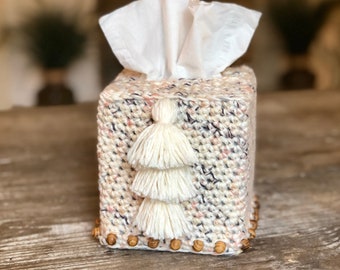 Trendy Tissue Topper, **PDF crochet pattern only, NOT a finished product**, crochet tissue topper, tissue box topper, tissue box cover