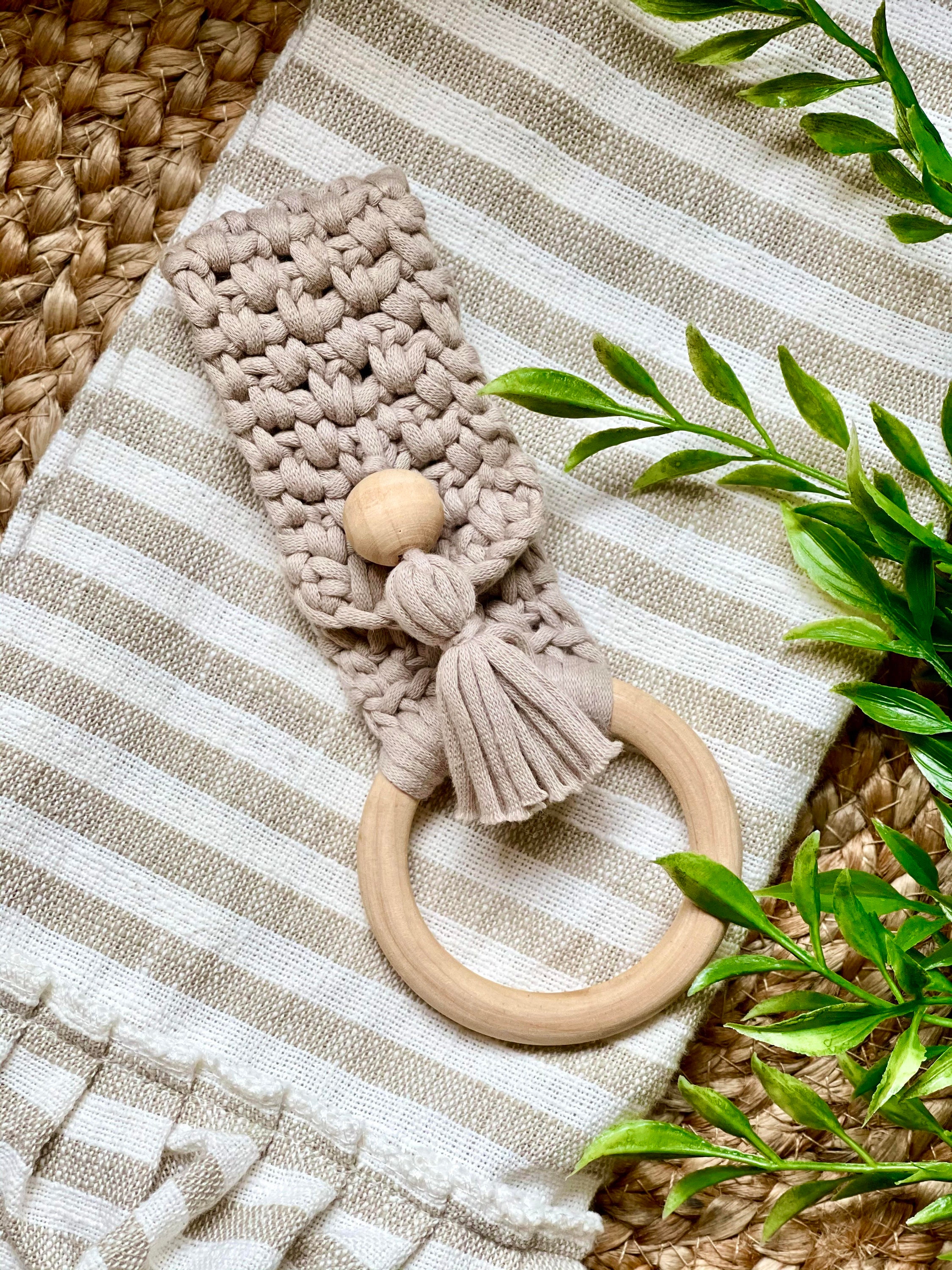 Boho Towel Ring PDF Pattern Not a Finished Product Etsy India