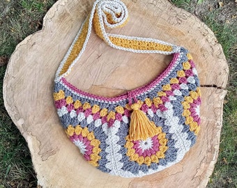 Sac banane au crochet, sac banane au crochet, sac banane au crochet, sac bandoulière au crochet, sac de festival au crochet, modèle PDF uniquement, PAS un produit fini